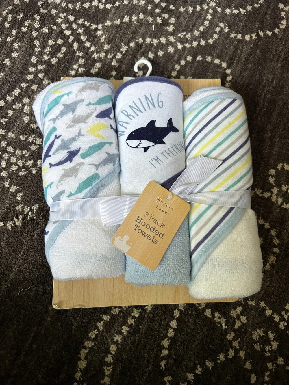 Baby Hooded Towel - White